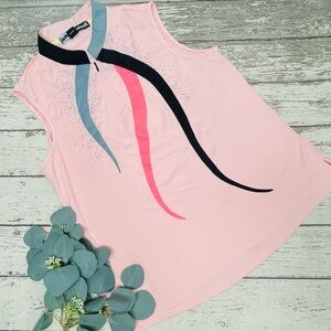 Jamie Sadock Sleeveless Quarter Zip Up Cycling Shirt